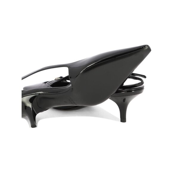 Miu Miu Patent Leather Slingback Pumps With Buckles 55Mm IT 38.5 Women - Picture 5 of 5